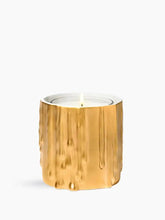 Gold melted wax candle holder - For classic candles