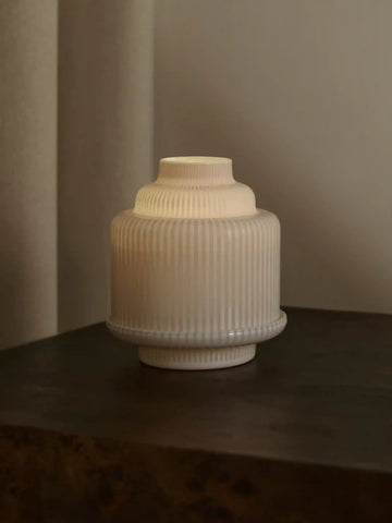 White Pyramid candle holder - For classic candles