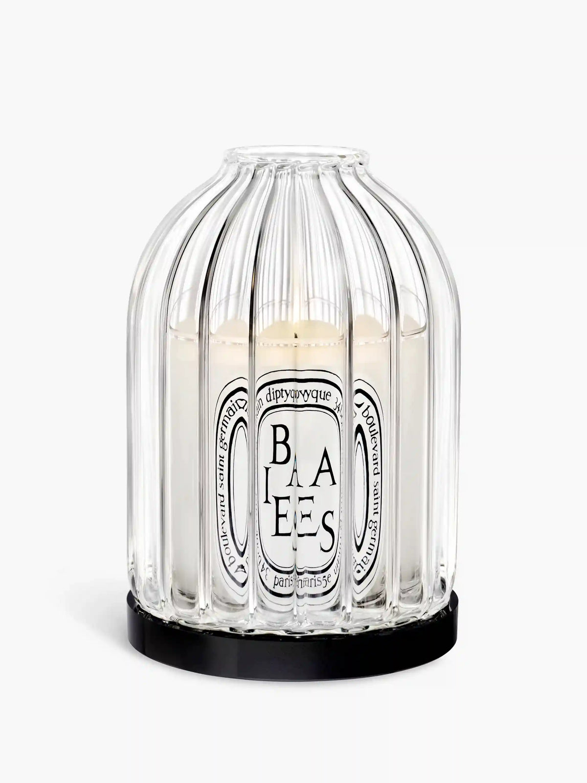Ribbed candle holder - For classic candles