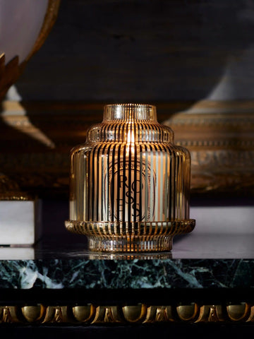 Golden Pyramid candle holder - For classic candles