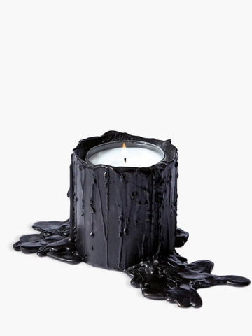 Large black bronze candle holder - For classic candles