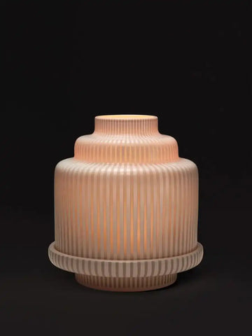 White Pyramid candle holder - For classic candles