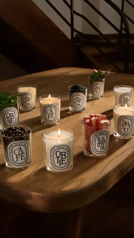 Set of 5 miniature candles - Pre-composed