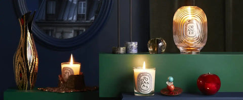 Small black bronze candle holder - For classic candles